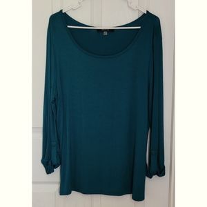 August Silk Teal Top large
